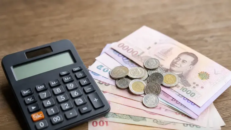 Budget pour un mois en Thaïlande avec calculatrice et bahts