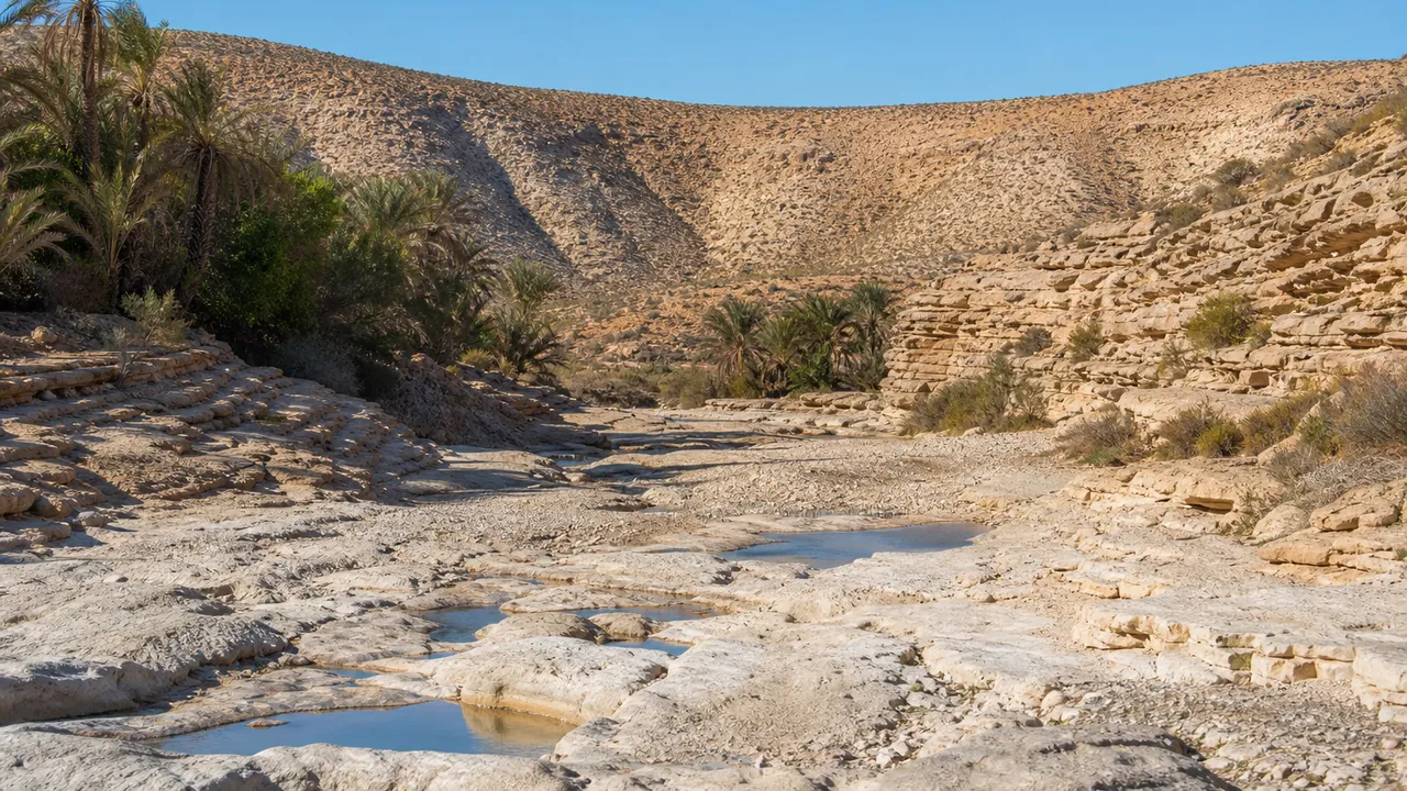 Oued Salsalah, cours d'eau saisonnier du sud tunisien